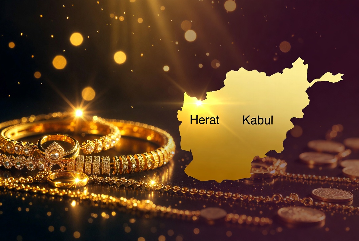 تفاوت قیمت طلا در کابل و هرات